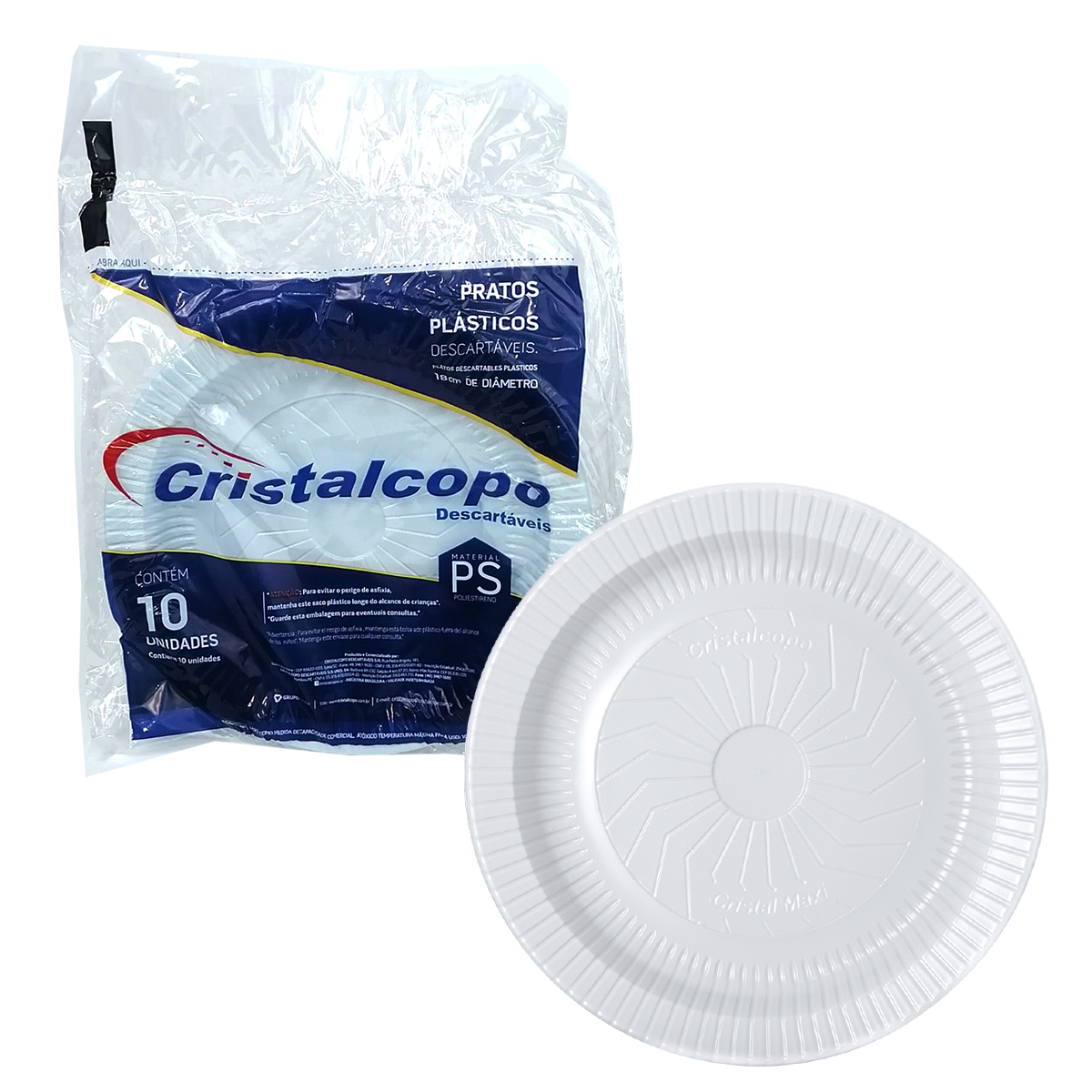 Plato Pr18 Blanco x10