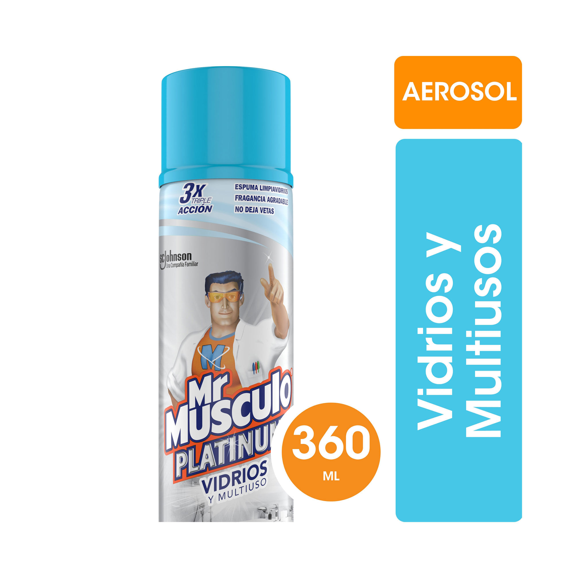 Mr Musculo Aerosollimpia Vidrios 360ml