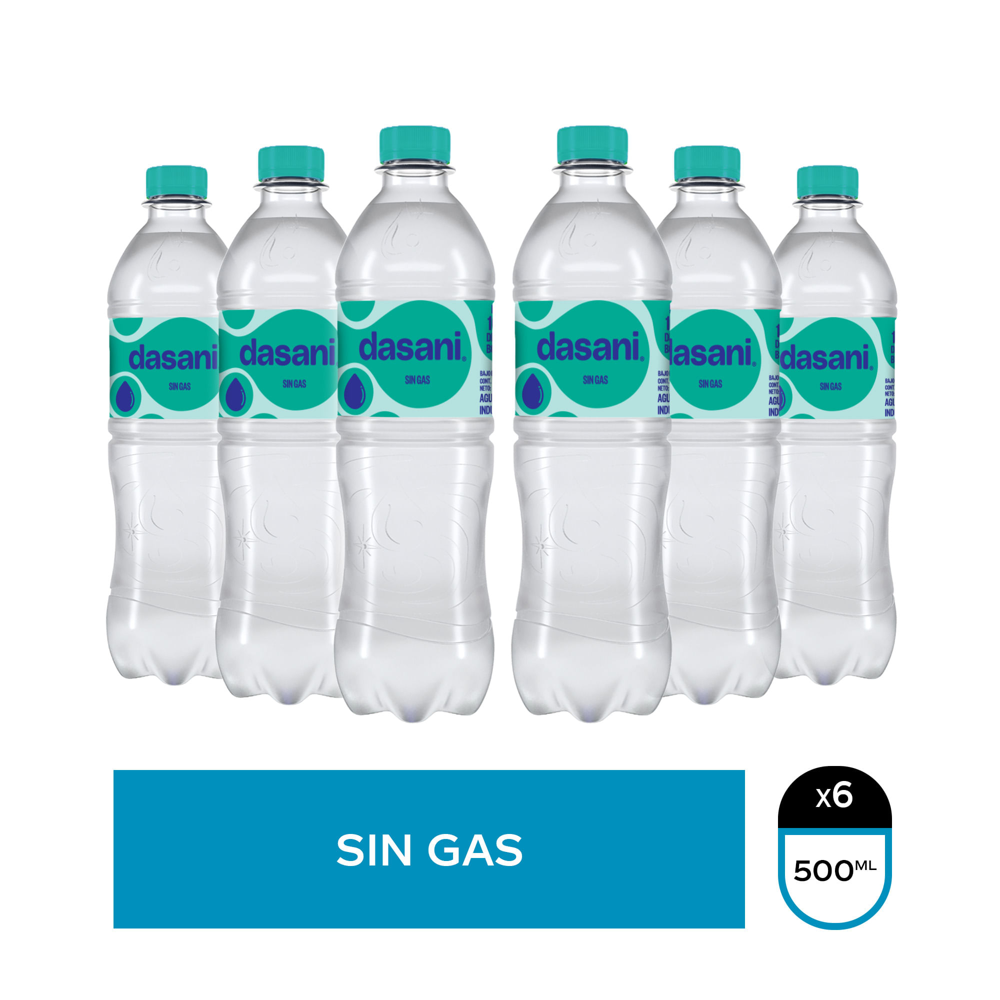Dasani Eco sin Gas 500ml x6