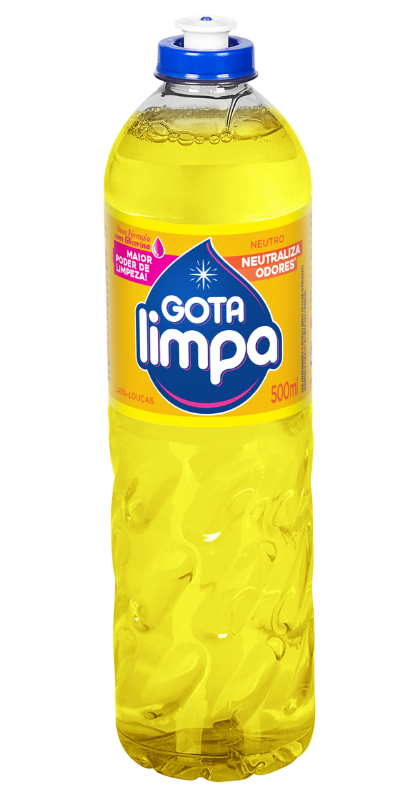 Detergente Lv. Gota Limpa Limón 500ml