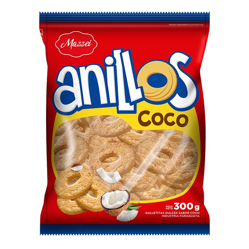 Anillos Sabor Coco x 300g