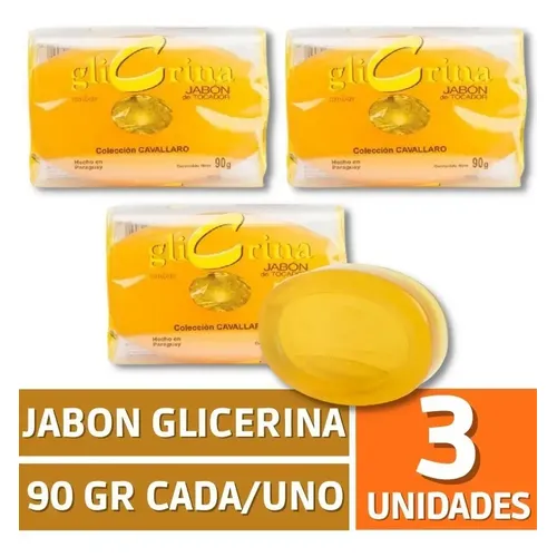 Jabón Glicerina Lucero Amarillo 90g