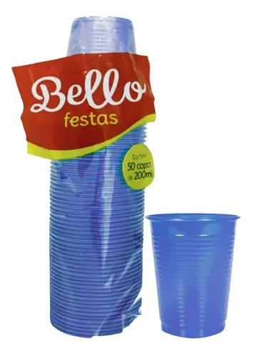 Copaza Vaso Plástico Azul 50un 200ml