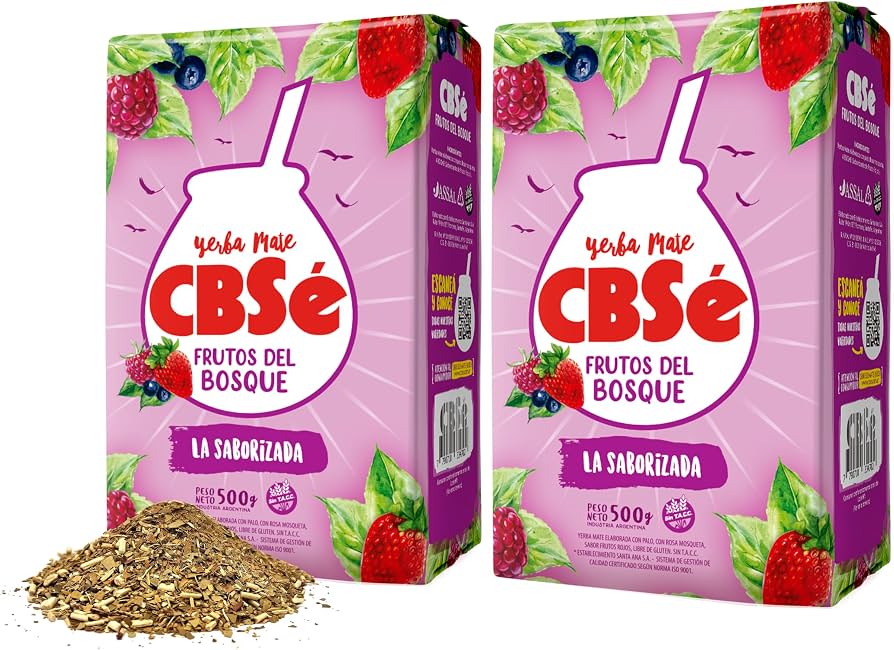 Yerba Mate Sabor Frutos Rojos Saquitos x20