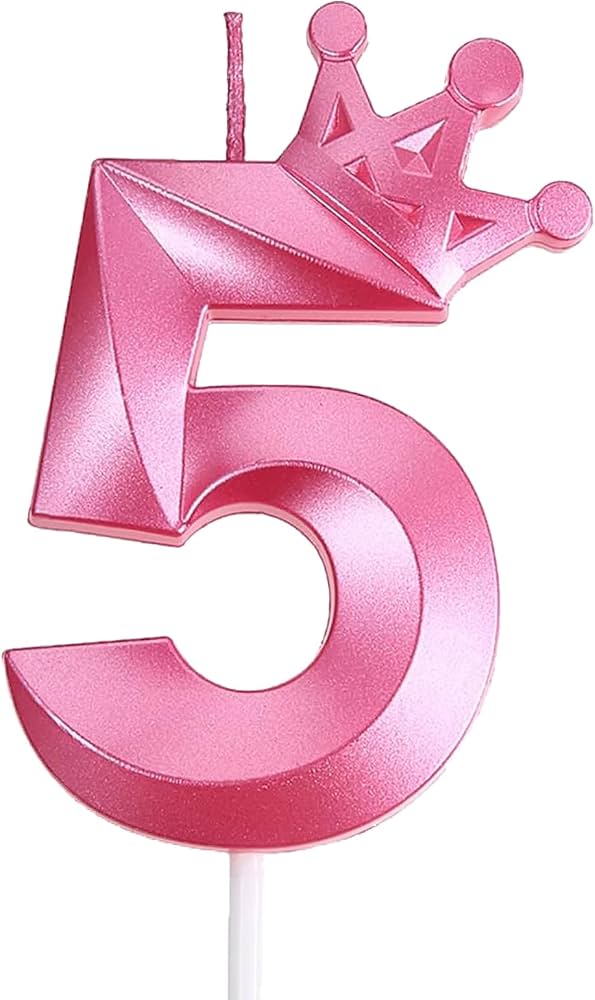 Vela Contornada Rosa N.5