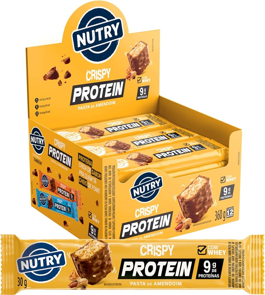 Nutry Barra Cereal Protein Pasta de Maní