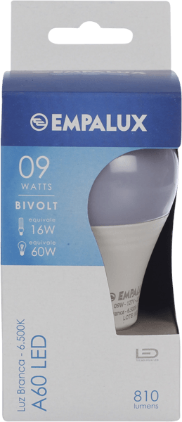 Foco Led Empalux Bivolt 9w 3000k
