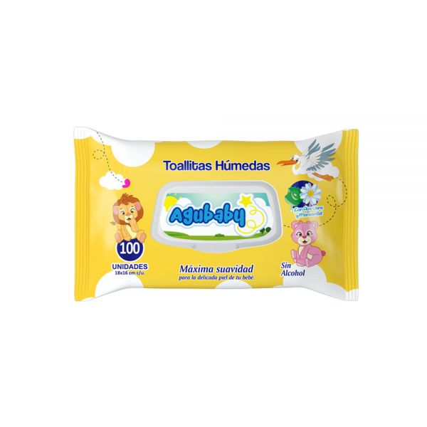 Toallitas Agubaby Manzanilla 12x100uni