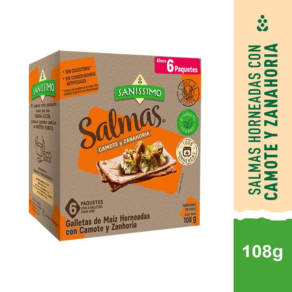 Galletitas Salmas Camote Zan 108g