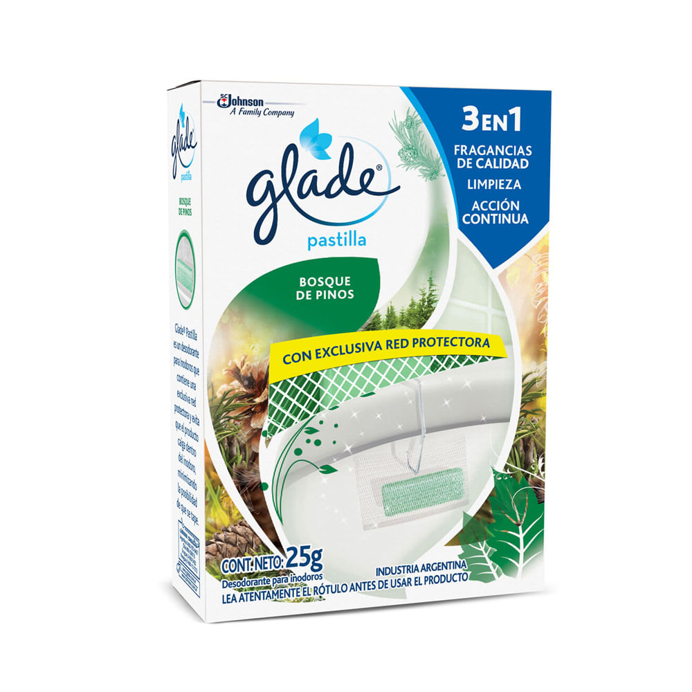 Glade Pastilla para Inodoro Pino X25g x2