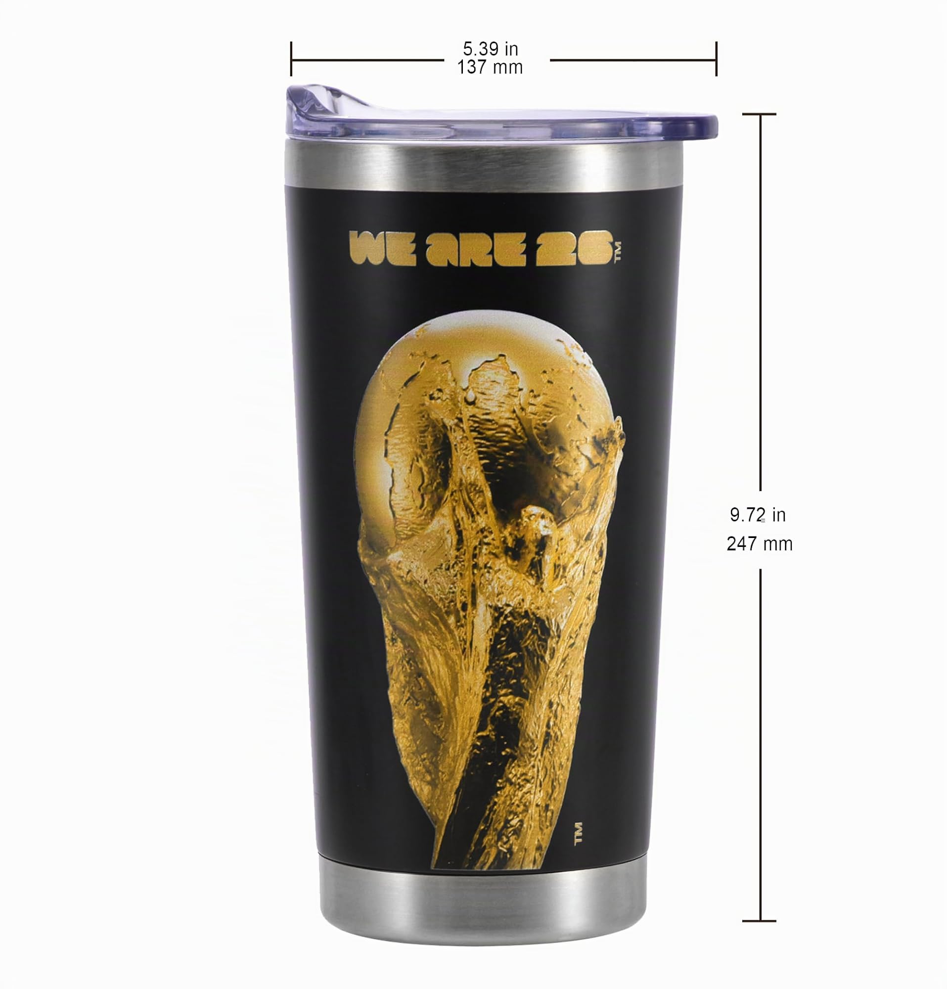 Vaso Dorado 400ml x25