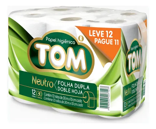 Papel Higiénico Tomate Doble Hoja Neutro 16x4