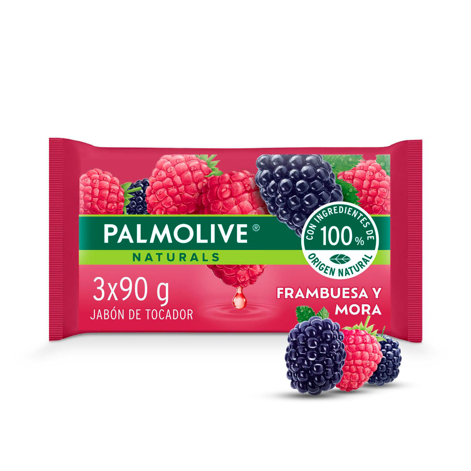 Palmolive Jabón Natural Frambuesa y Mora 24x2x
