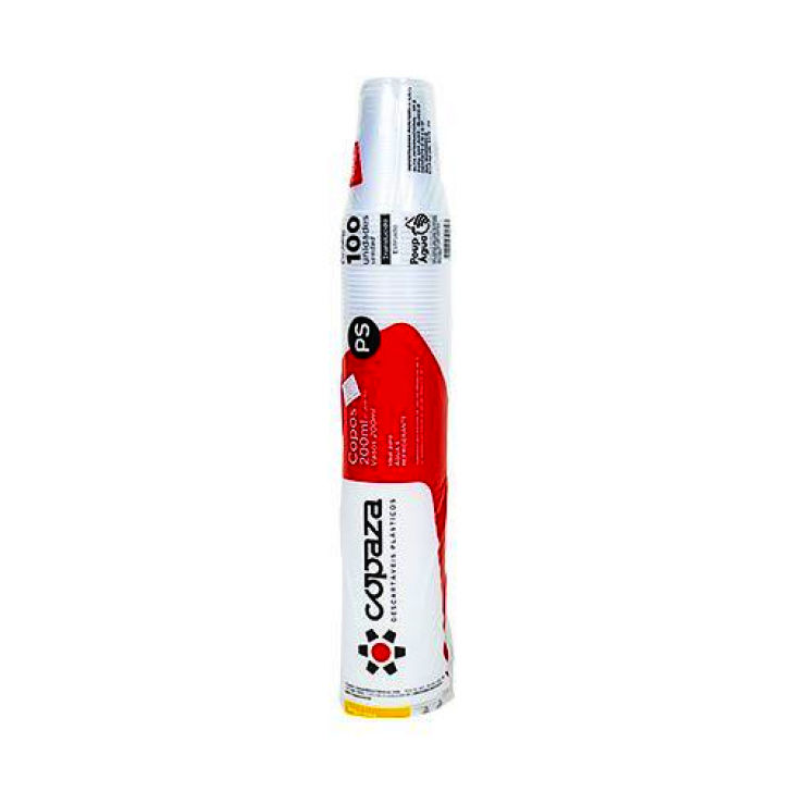 Copaza Vaso Plast Rojo 50un 200ml