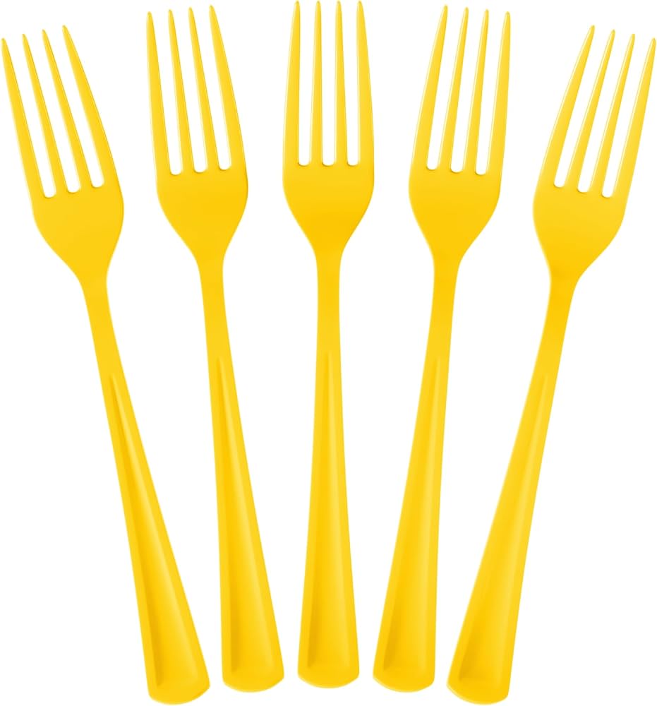 Tenedor Amarillo Sert Plast x50