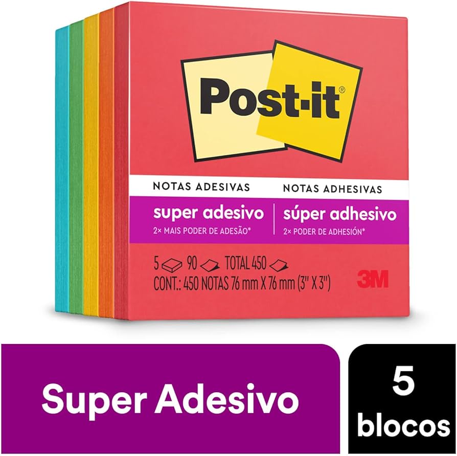 Adhesivo Post-It Colorido 3m