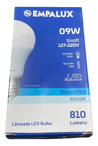 Foco Led Empalux Bivolt 09w 6500k