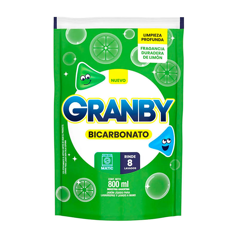Granby Líquido Lv Ropa Be Limón 800ml