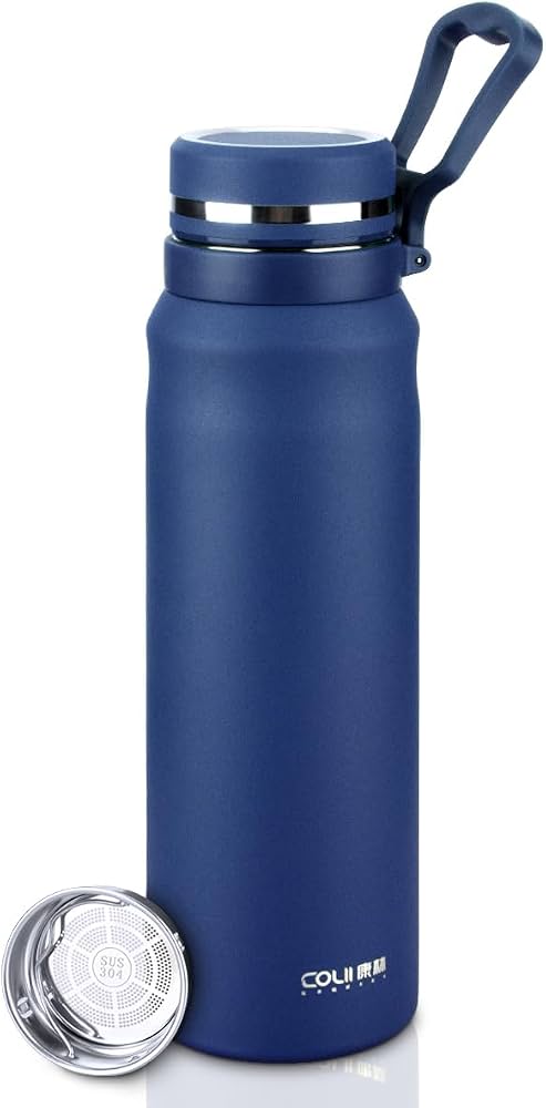 Termo para Agua Caliente con Pico Azul 1L