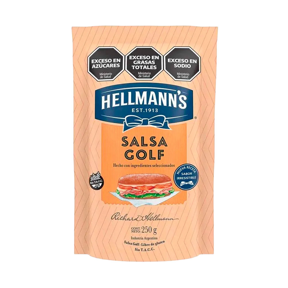 Hellmanns Salsa Golf sin Tacc Dp 250g