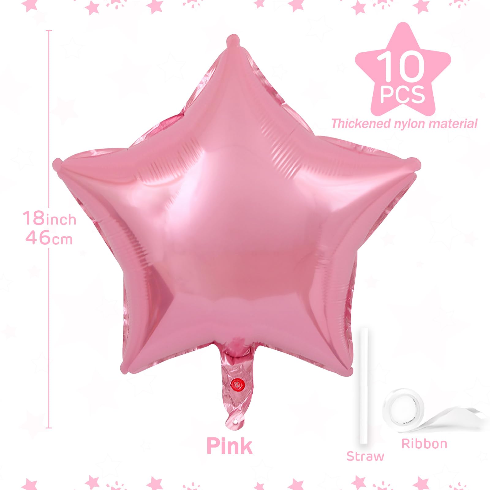 Globo Infantil Estrella Rosada 18