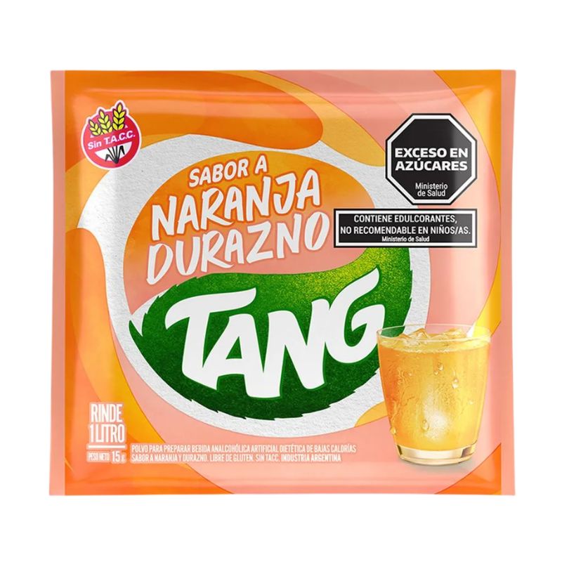 Tang Naranja- Durazno 12x20x15g