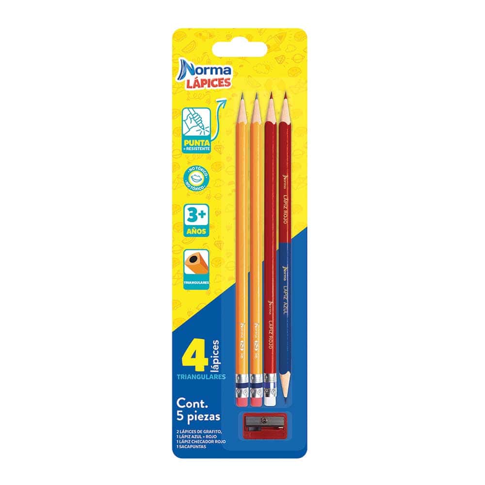 Blister Lapices de Papel Rojo H-Tone x2