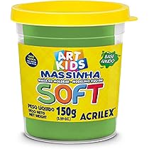 Plastilina Soft Verde Acrilex 150g