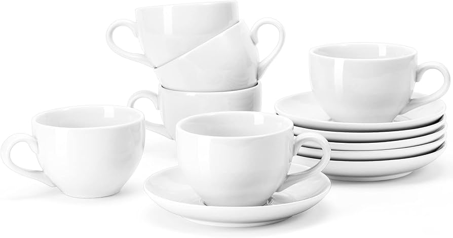 Juego de Tazas con Platito Porcelana