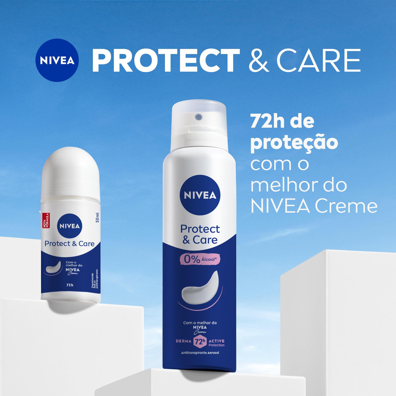 Nivea Desodorante Aerosol Protect Care