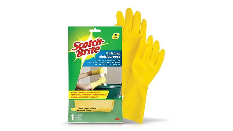 Guante Multiuso Med Amarillo 3m