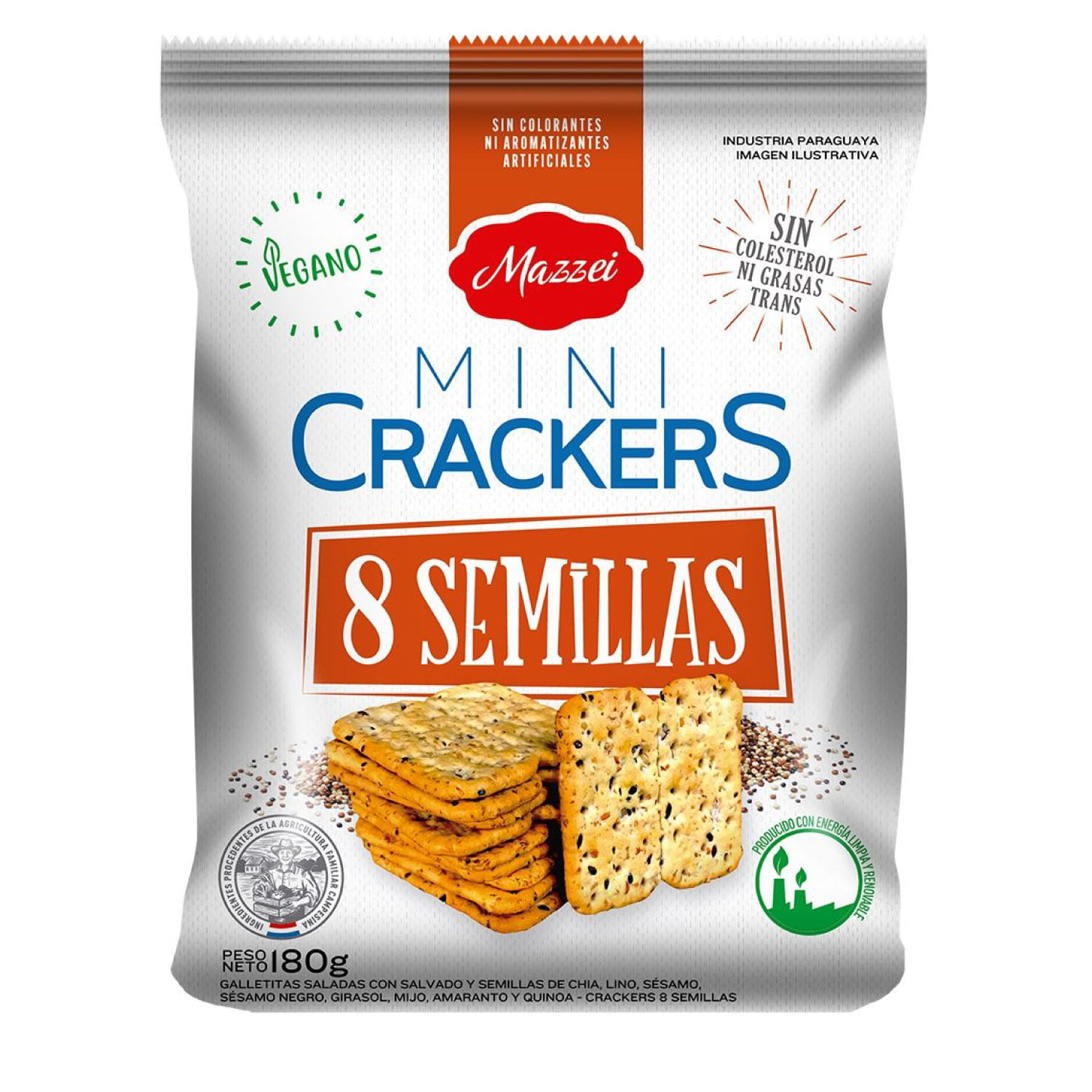 Mazzei Minicrackers 8 Semillas 180g x24
