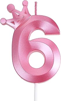 Vela Contornada Rosa N° 6