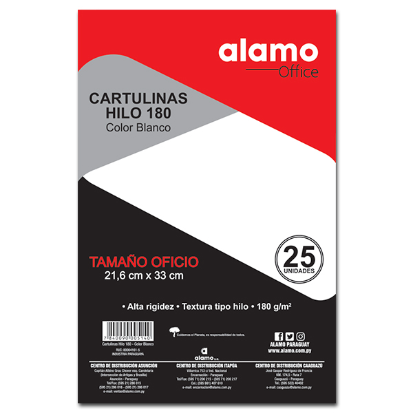 Blister X25hjs Cartulina Hilo Blanco