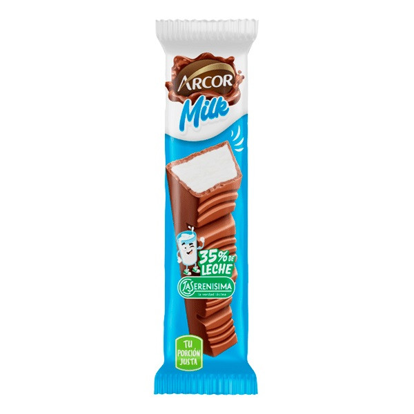 Tableta Arcor Leche 12x30x25