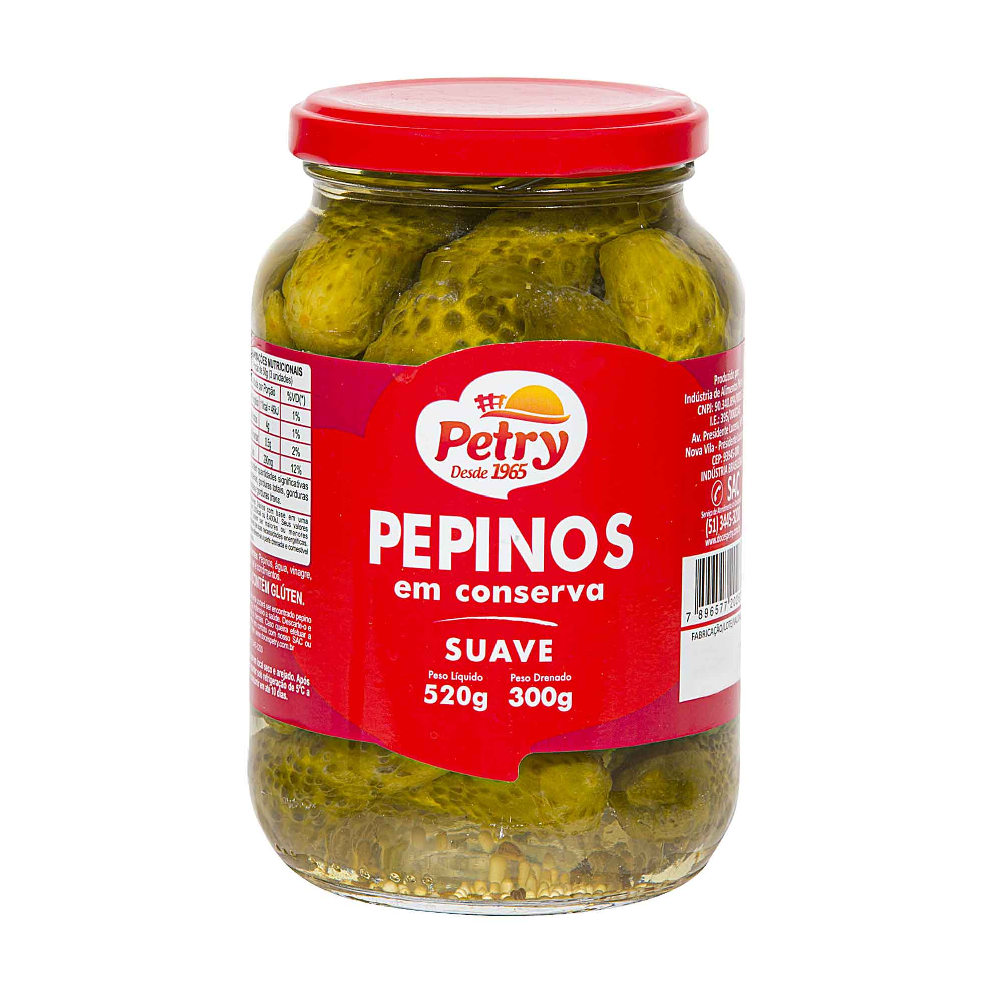Pepinos en Conserva Suave Petry 15x300g
