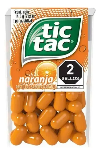Tic Tac Pastillas Naranja 19g