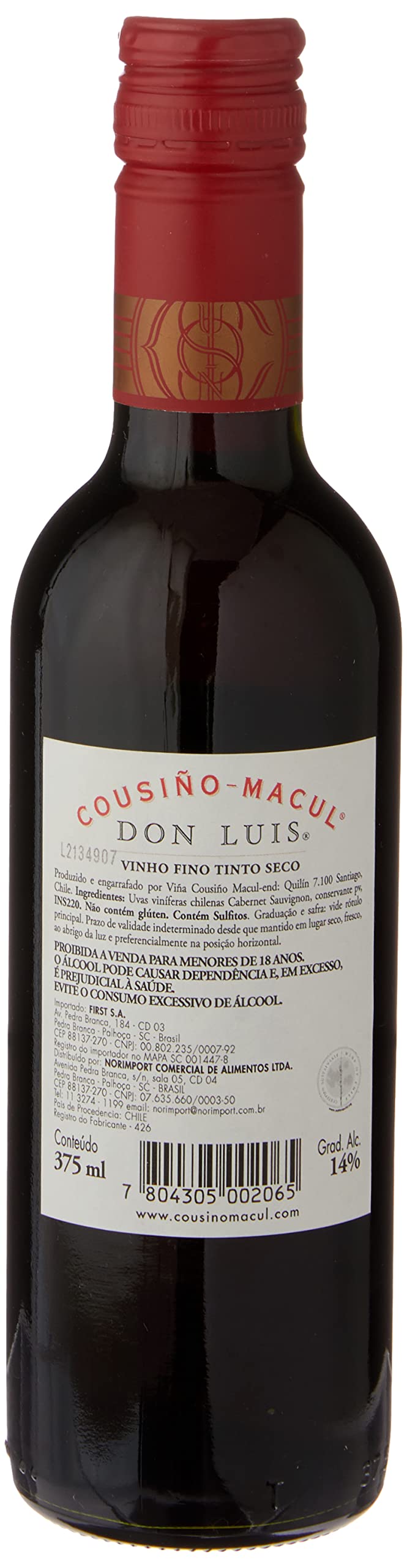 C Macul Don Luis Cabernet Sav 375ml