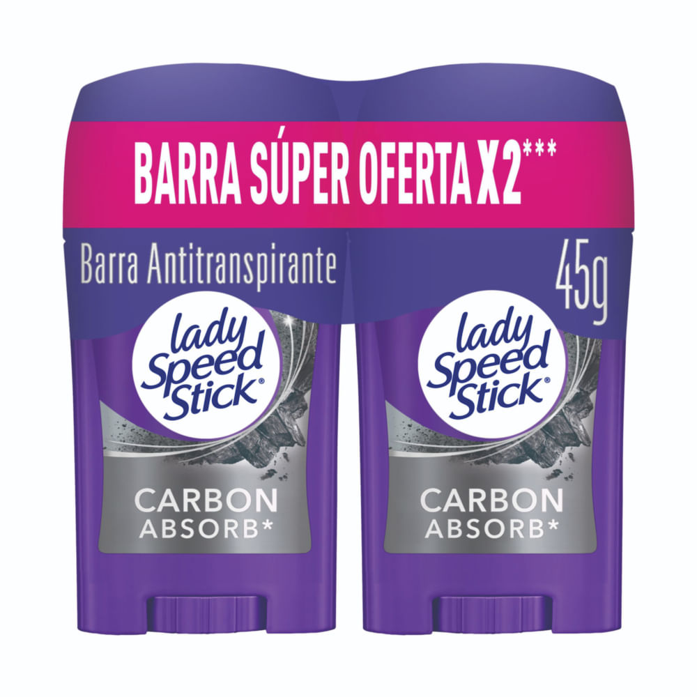 Lady Speed Stick Barra Carbon Absorb 12x45g