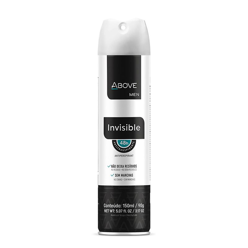 Desodorante Aerosol Above Femenina Invisible 150ml