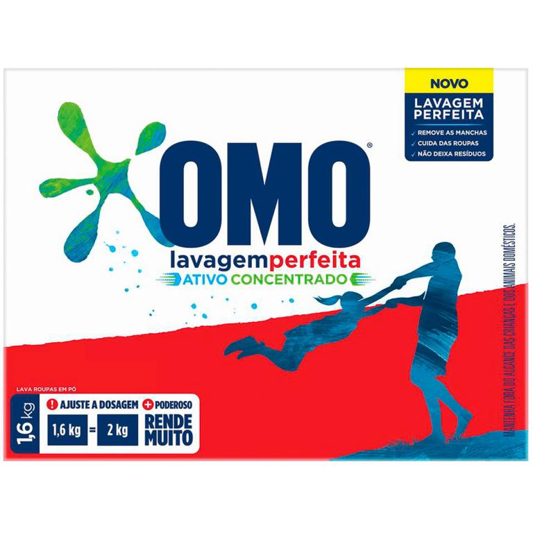 Omo Dt Polvo Lavado Perecto 9-1.6 Kg