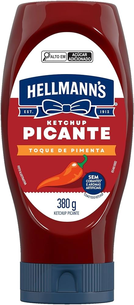Hellmanns Ketchup Picante Tc 24x380g