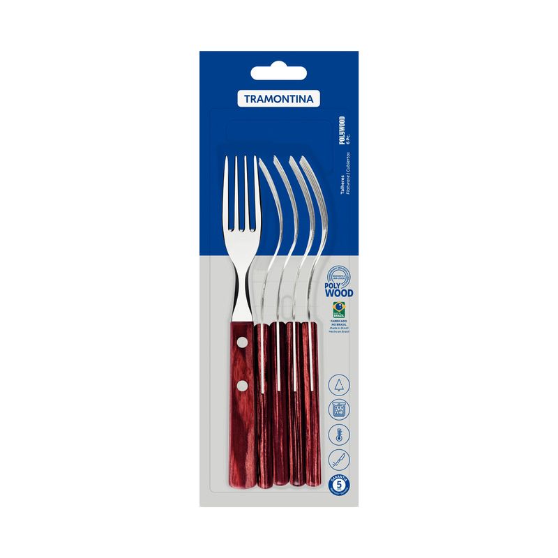 Taumer Tenedor para Mesa Rojo