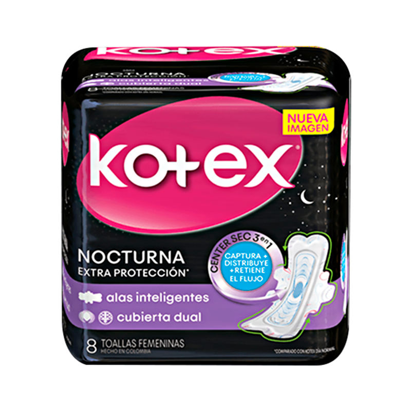 Kotex Toalla Femenina Evo Noct 12x8un