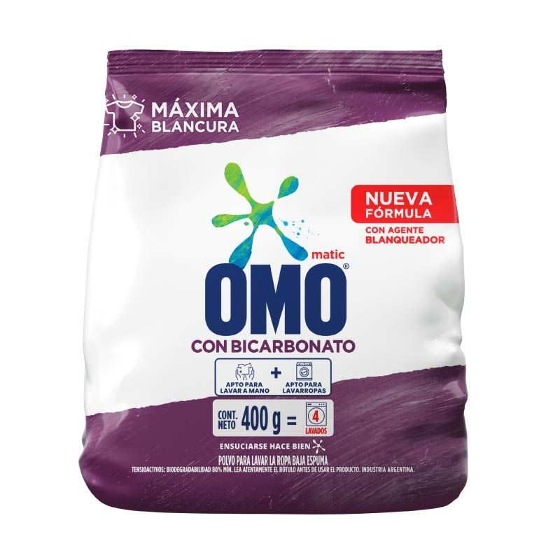 Omo Pvo Matic-Con Bicarbonato 24x400g