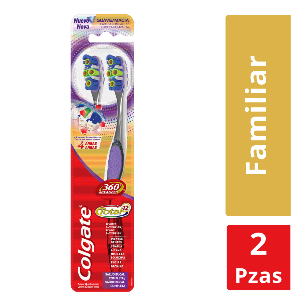 Colgate Cepillo Dental 360 Advanced Tot 12