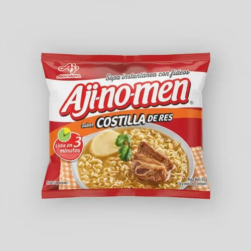 Fideo Instantáneo Sabor Costilla con Pimie