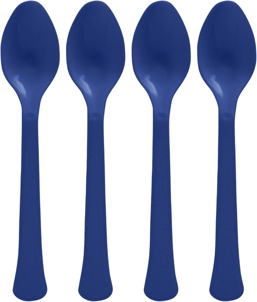 Cuchara para Postre Azul Oscuro 50u (20x50)