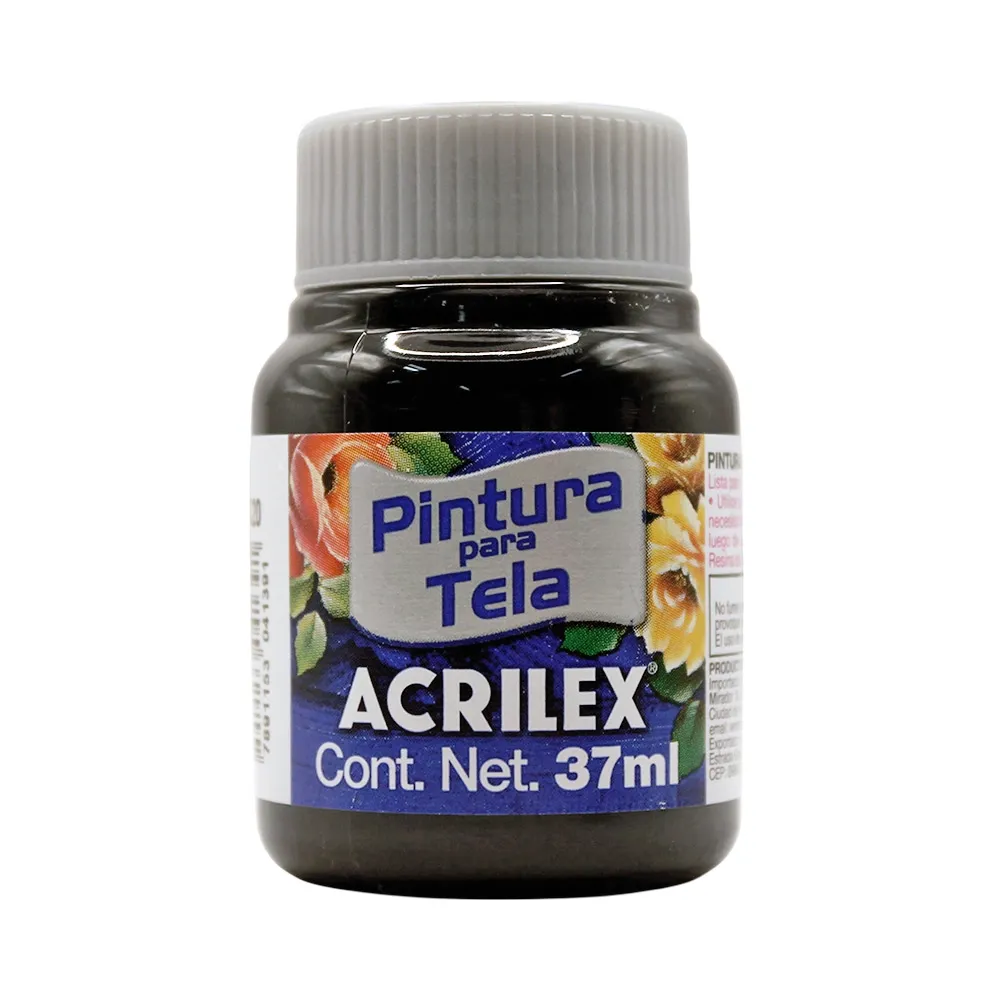 Tinta para Tejido Mate Negro Acrilex 37ml