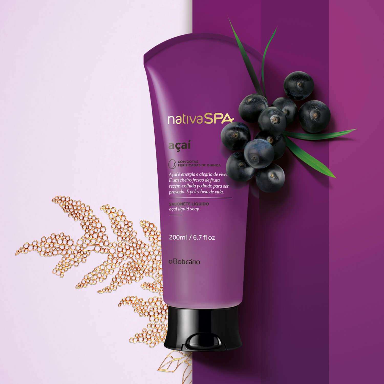 Jabón Líquido Acai Laveia 330ml